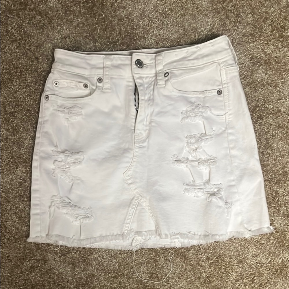 American Eagle Outfitters White Mini Pencil Skirt